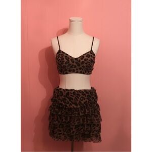 Leopard Print Skirt